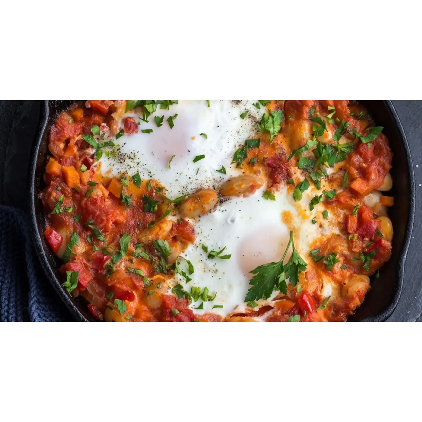 فاصوليا بيض جبن مغش