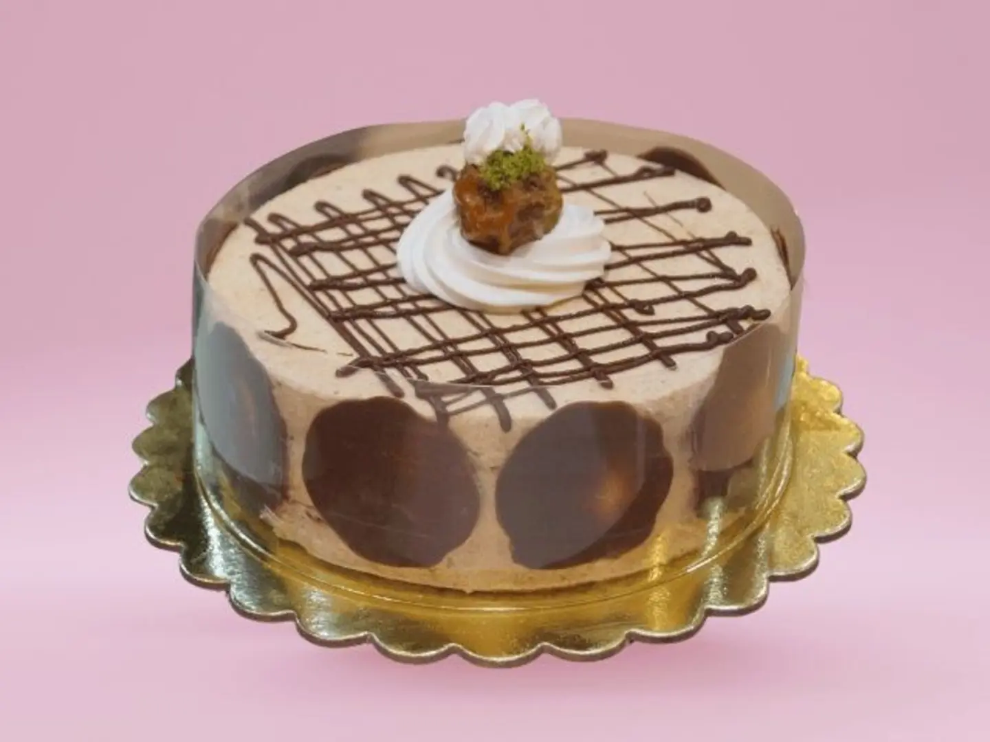 كيكة موس التمر صغيرة