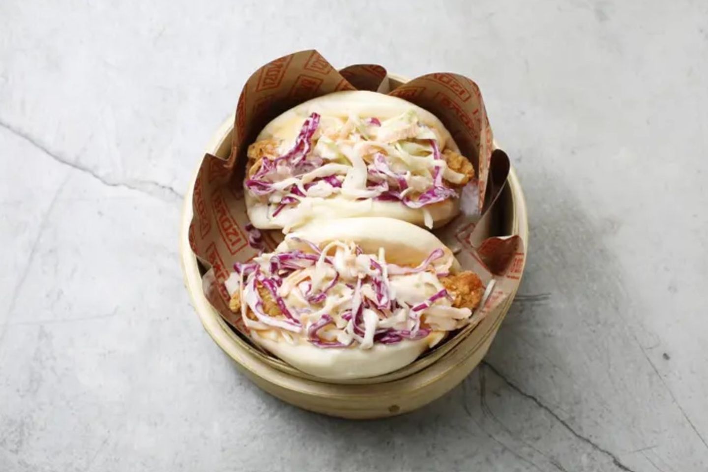Coleslaw Chicken Bao