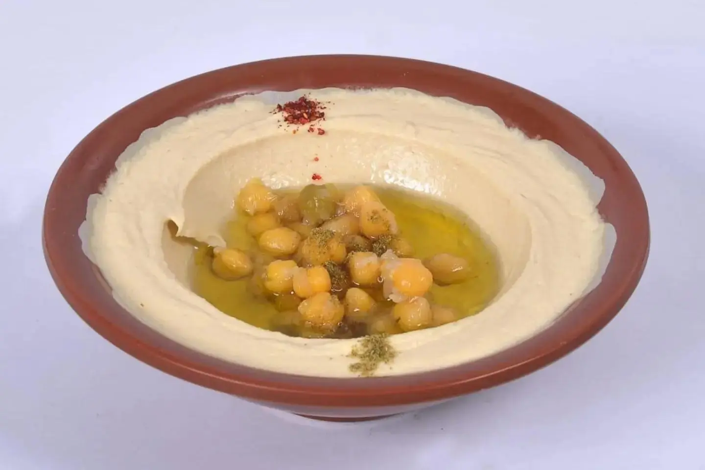 Whole Chickpeas With Oil Plate