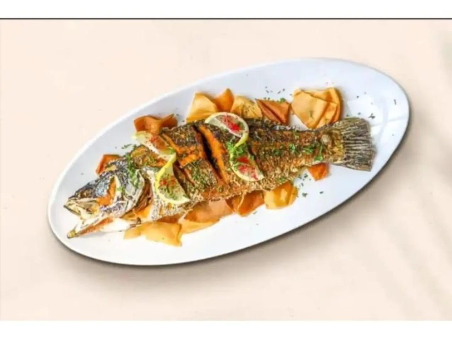 Grilled Fish With Fried Shrimp Meal