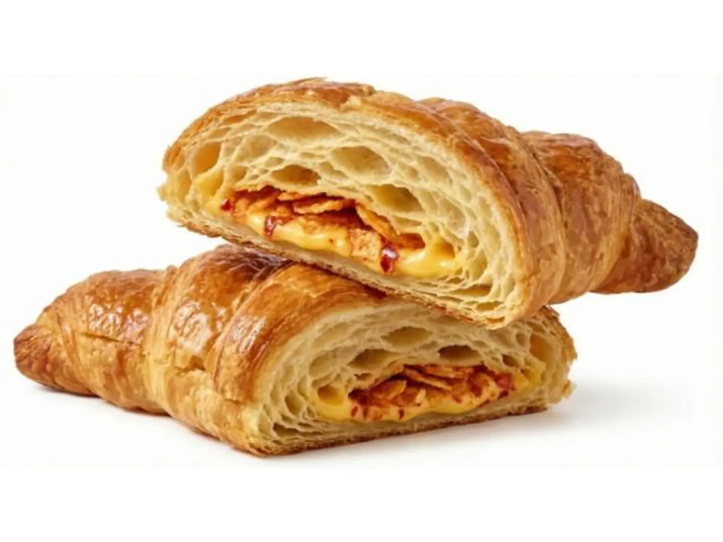 كرواسون جبن سائل وشبس عماني