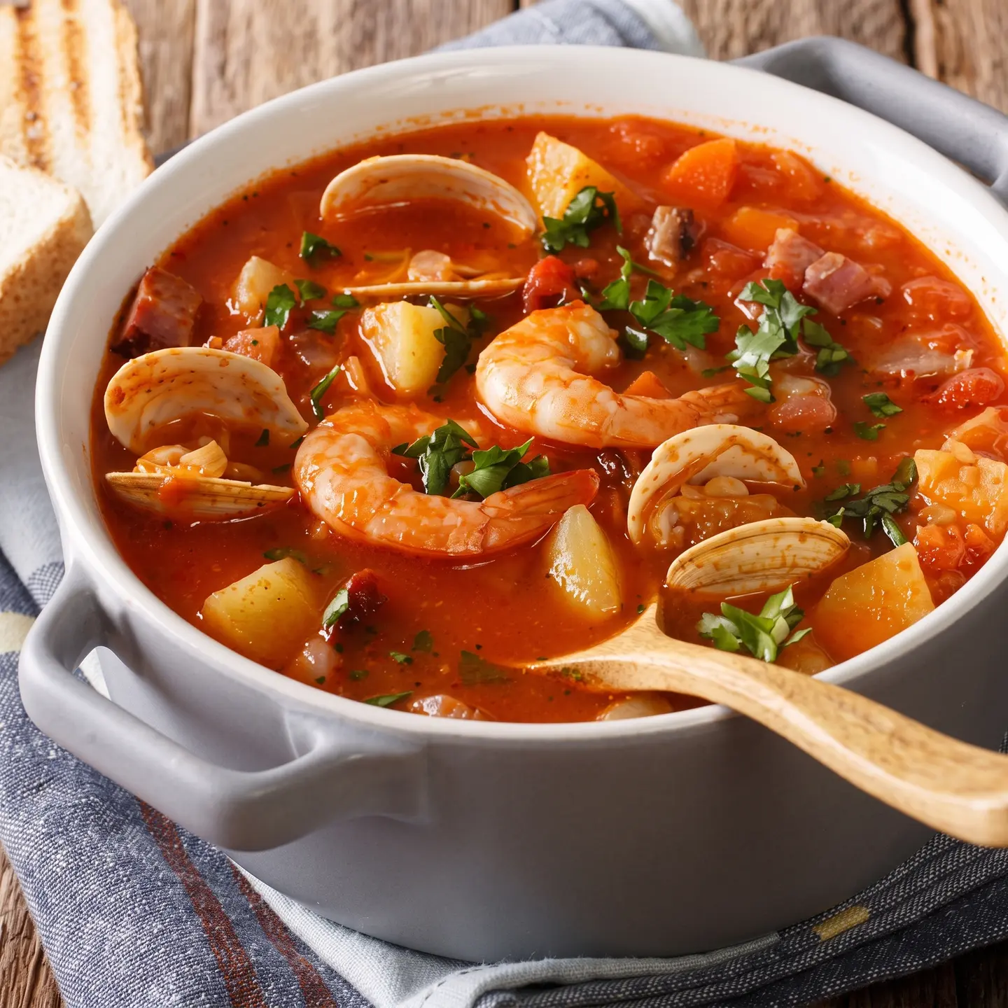 Seafood With Red Sauce Shorba