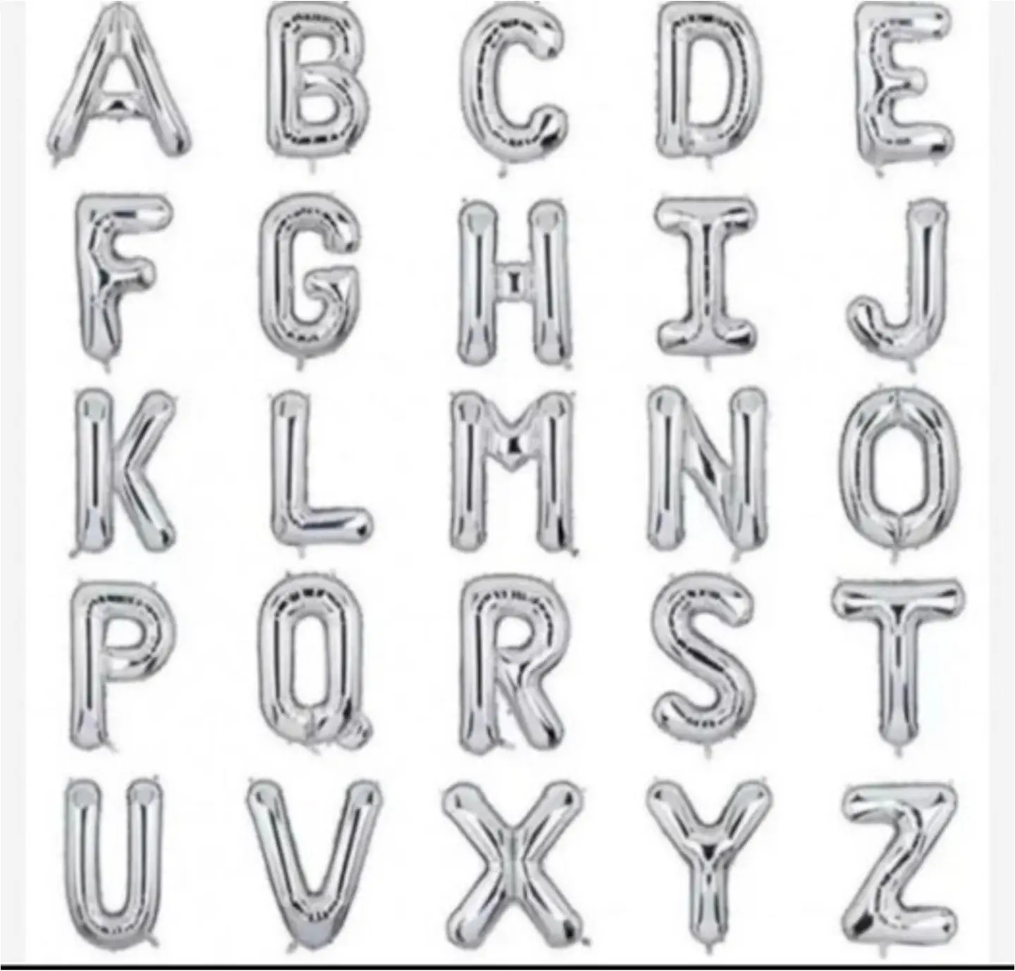 Helium Balloon Capital Letters