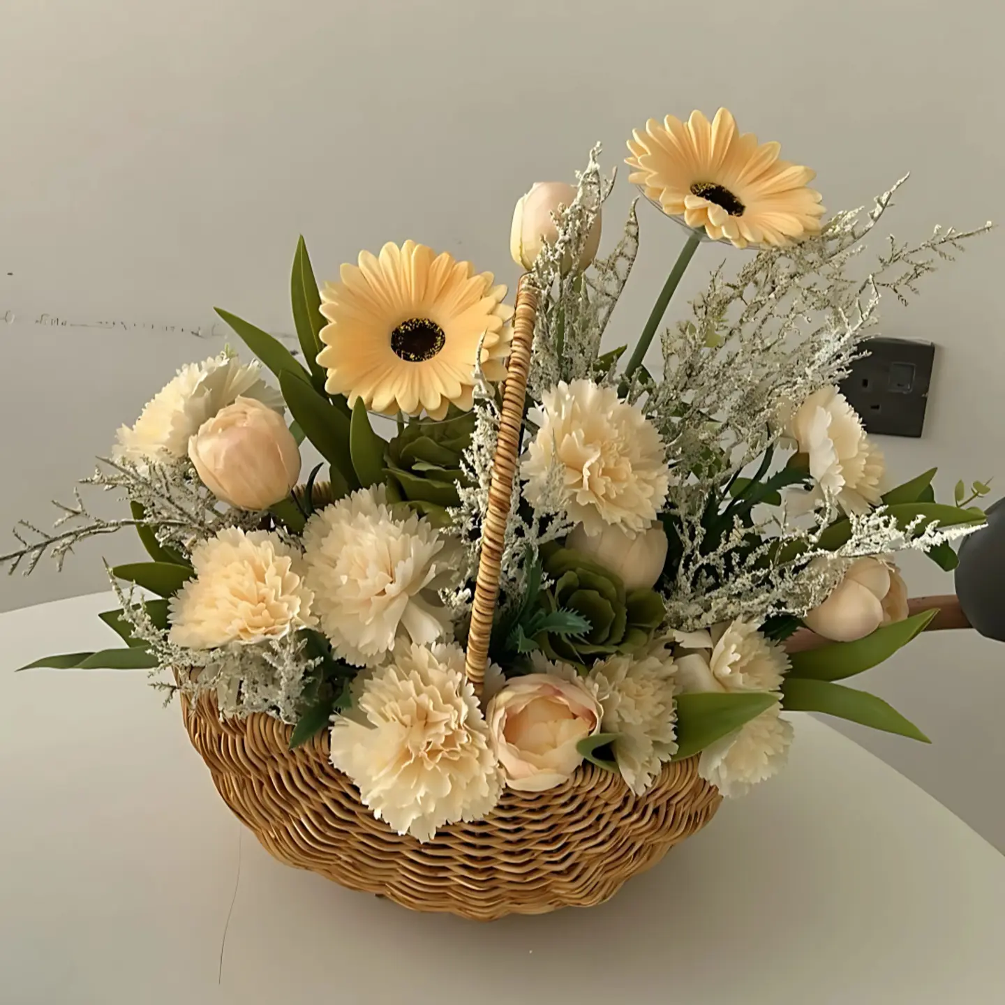 Artificial Flower Basket