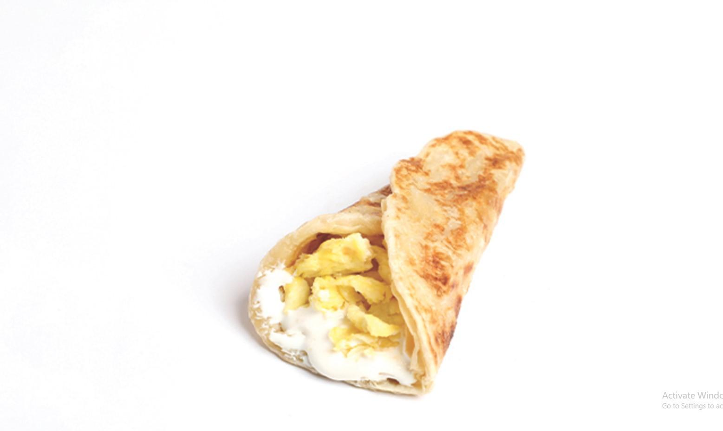 Fried Egg Cheese Chapati