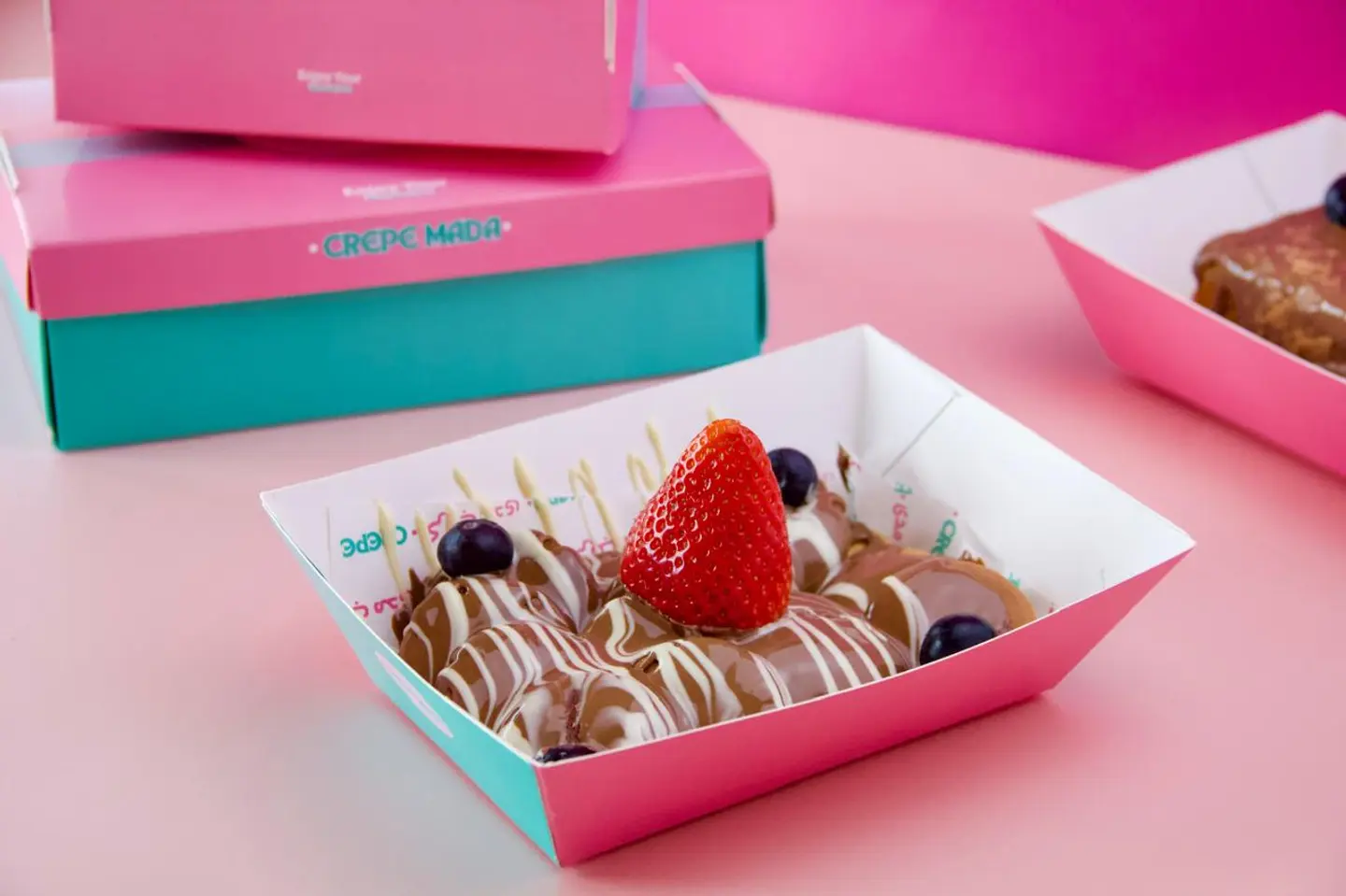 Mini Pancakes With Strawberry Sauce