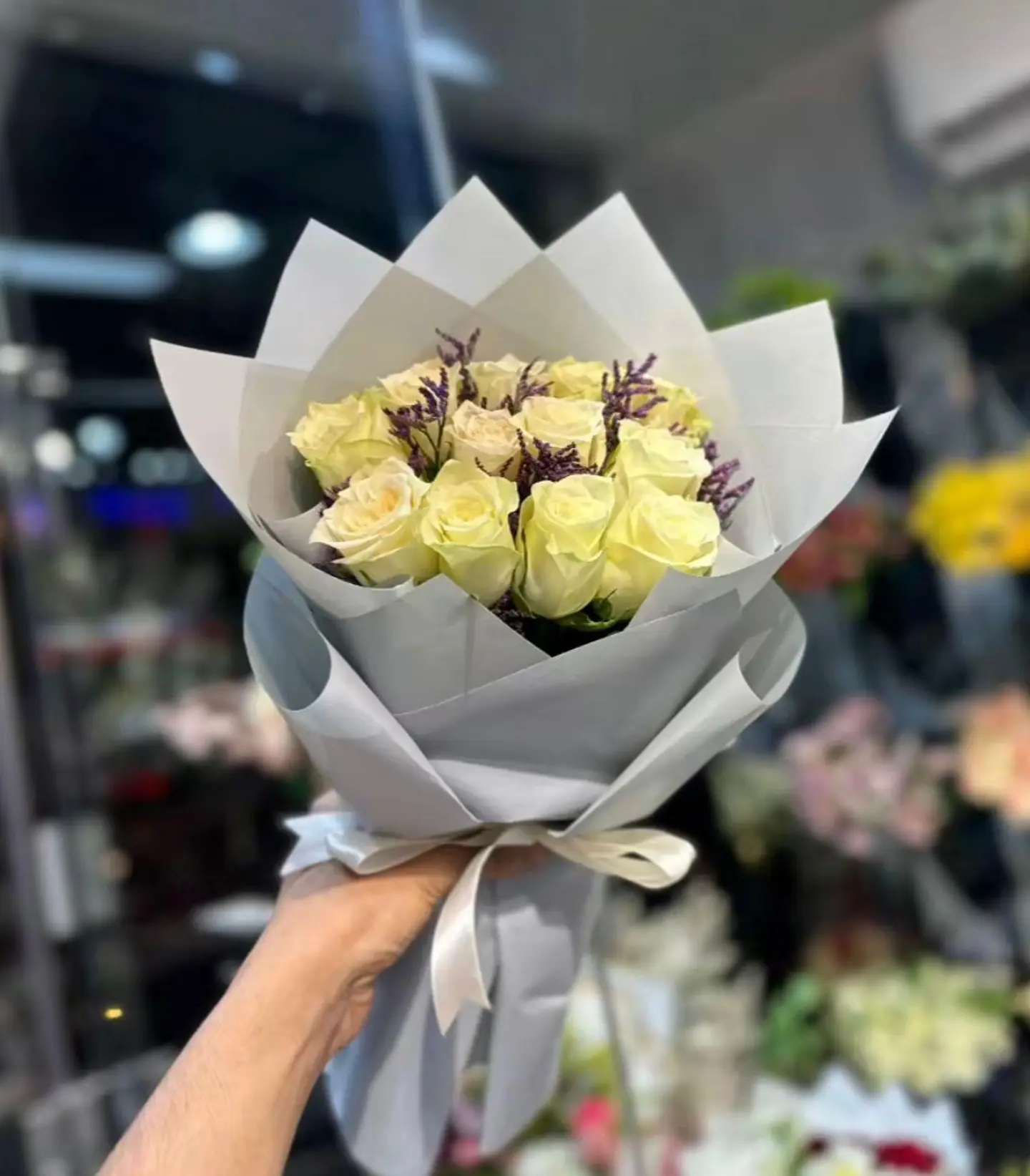 بوكيه وود ميني ابيض