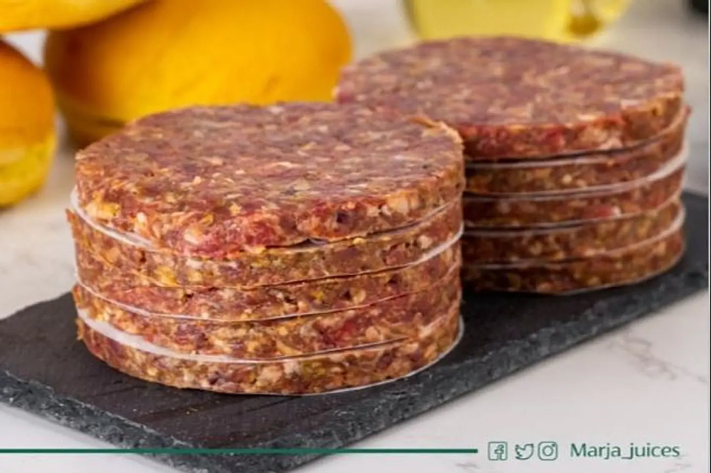 برجر لحم مفرزن