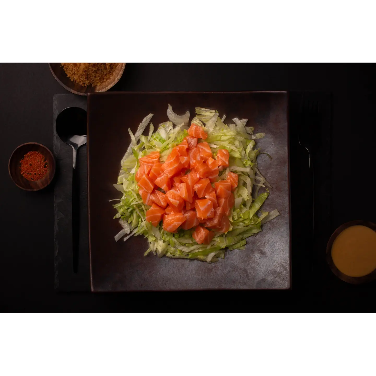 Crunchy Spicy Salmon Salad