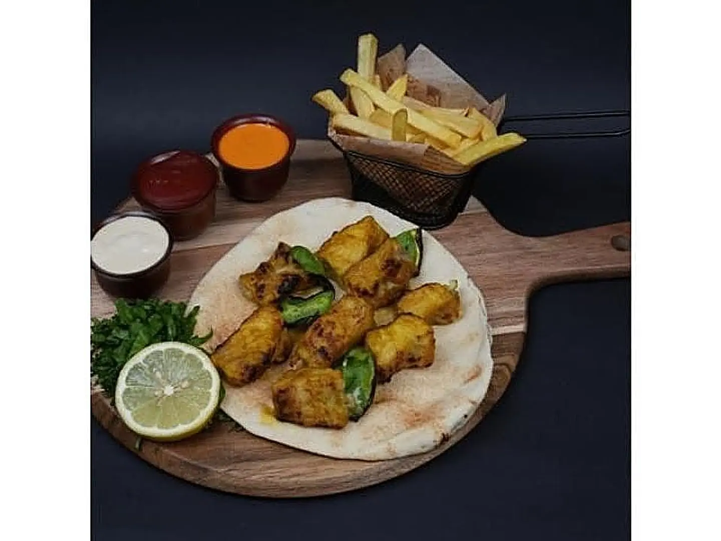 صحن سمك فيليه مشوي