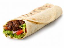 كباب لحم ساندويتش
