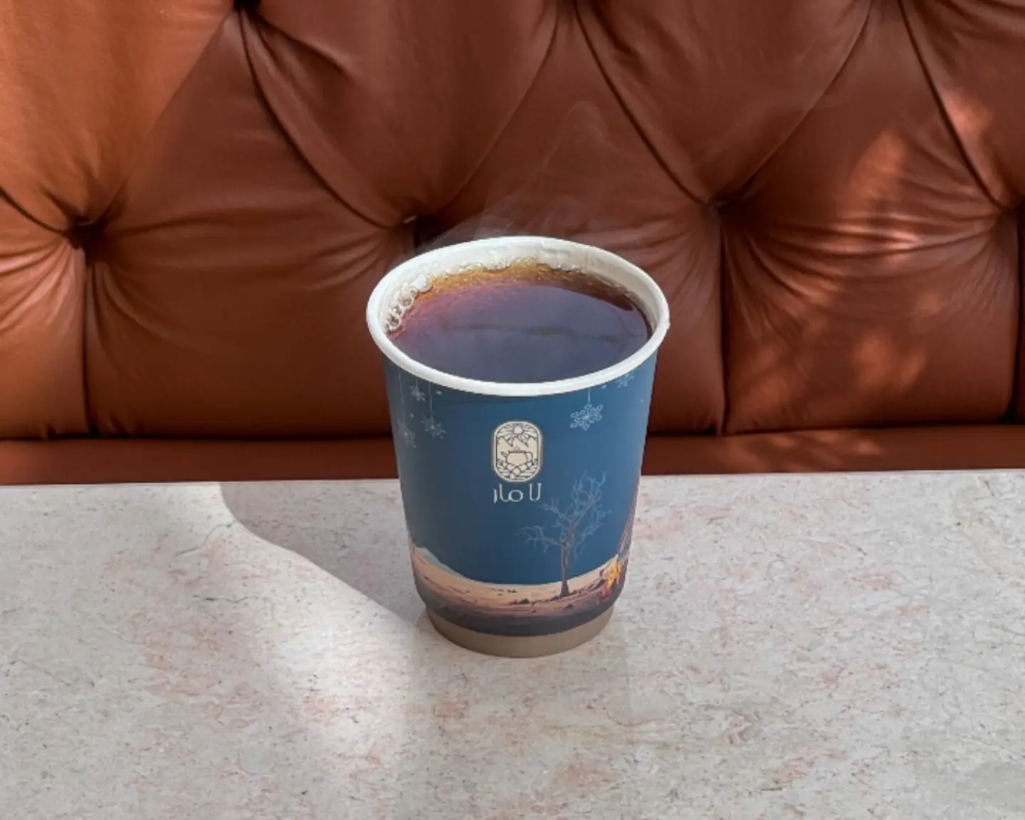 كوب شاي ورق