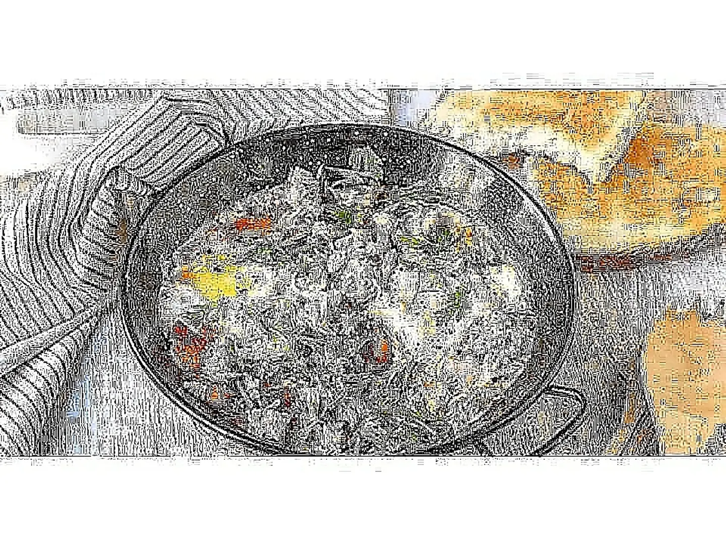 تونة مع البيض