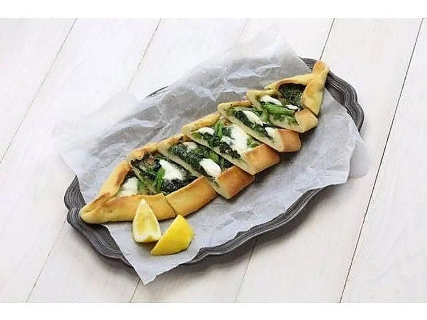 فطيرة لبنة بالسبانخ