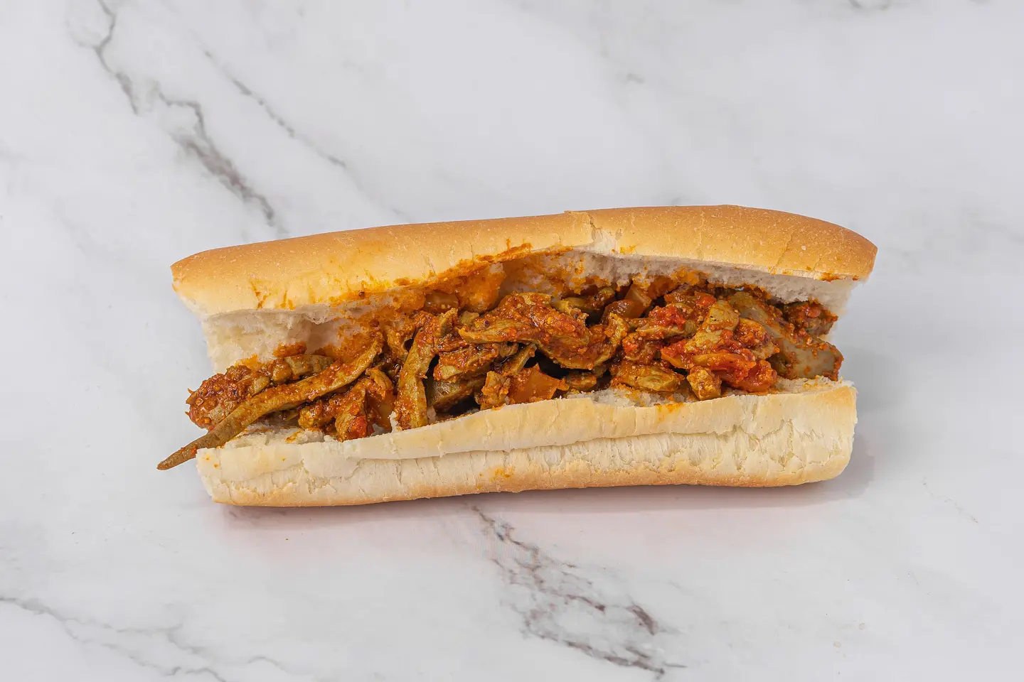 ساندوتش كبدة غنم طازج