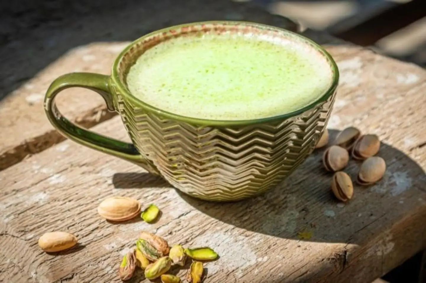 Hot Pistachio Latte