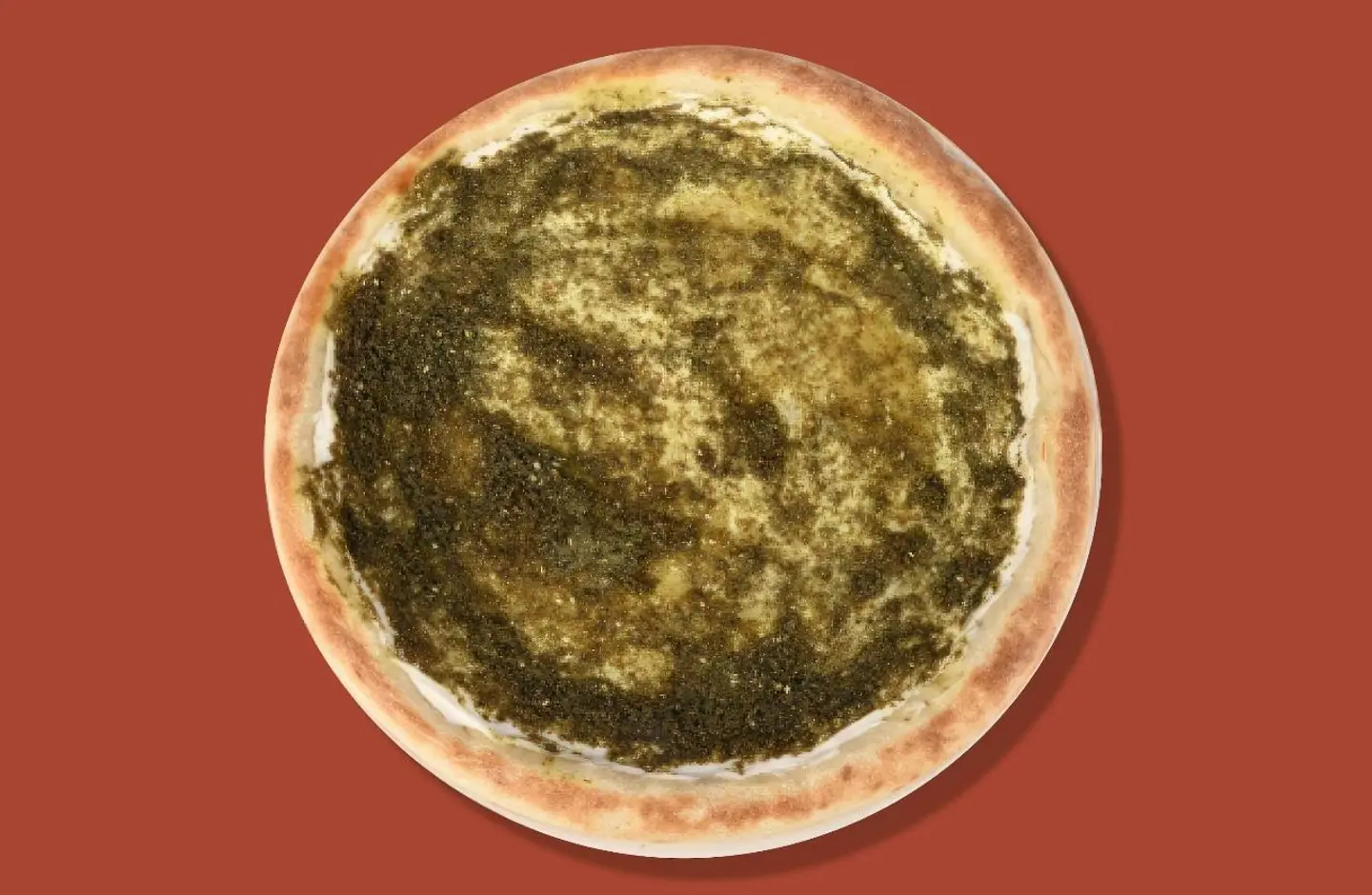 بيتزا زعتر ولبنة