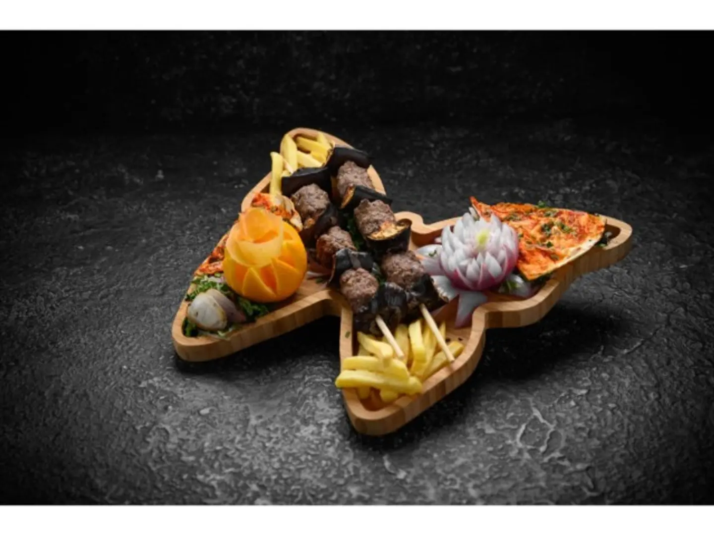 كباب عنتاب مع أرز - اسيخ مع رز