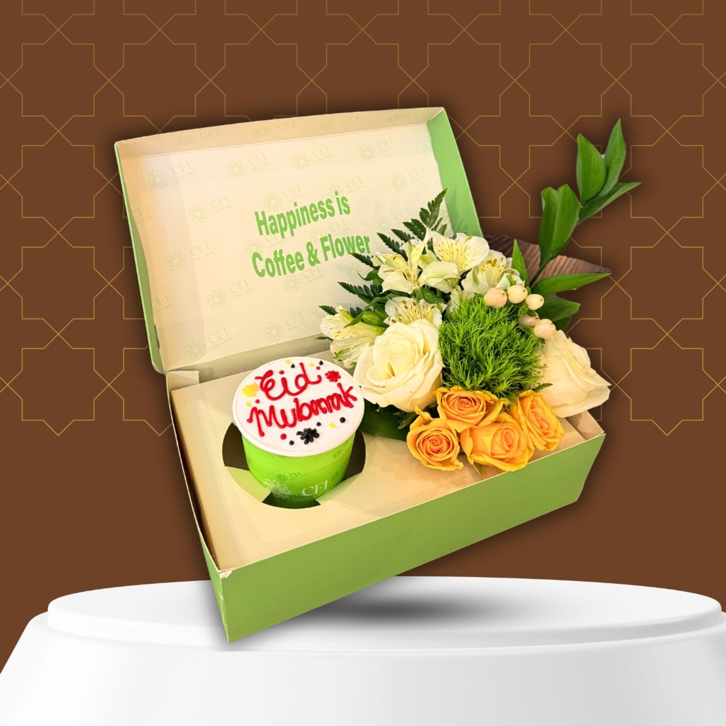 Eid Box Cupcakes And Roses   Medium Size