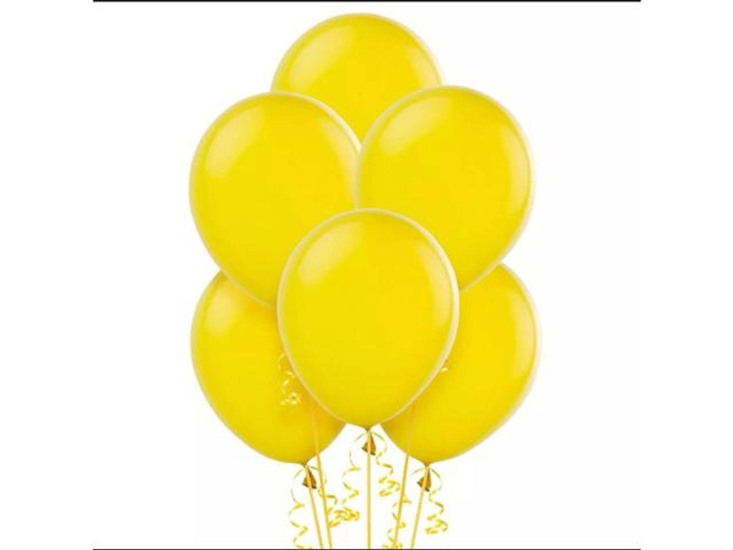 بالون هيليوم 6 حبات أصفر