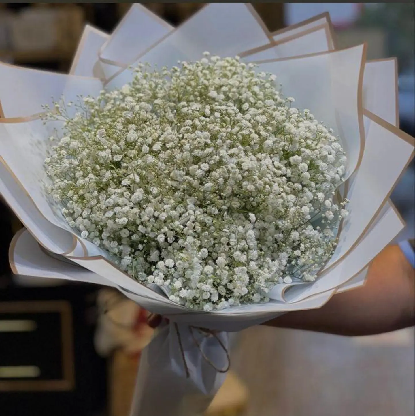 White Gypsophila Bouquet