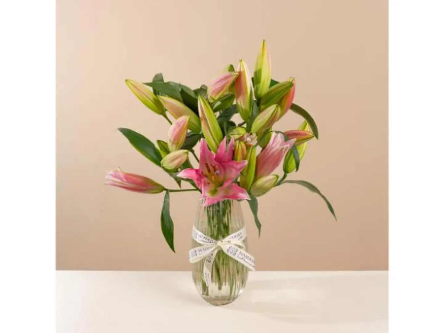 Pink Lily Charm Vase