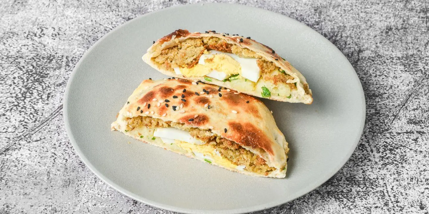 Falafel And Egg Wrap