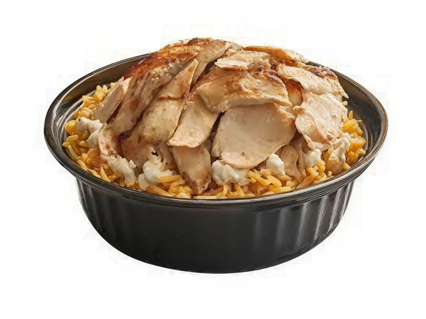 طبق أرز شاورما دجاج