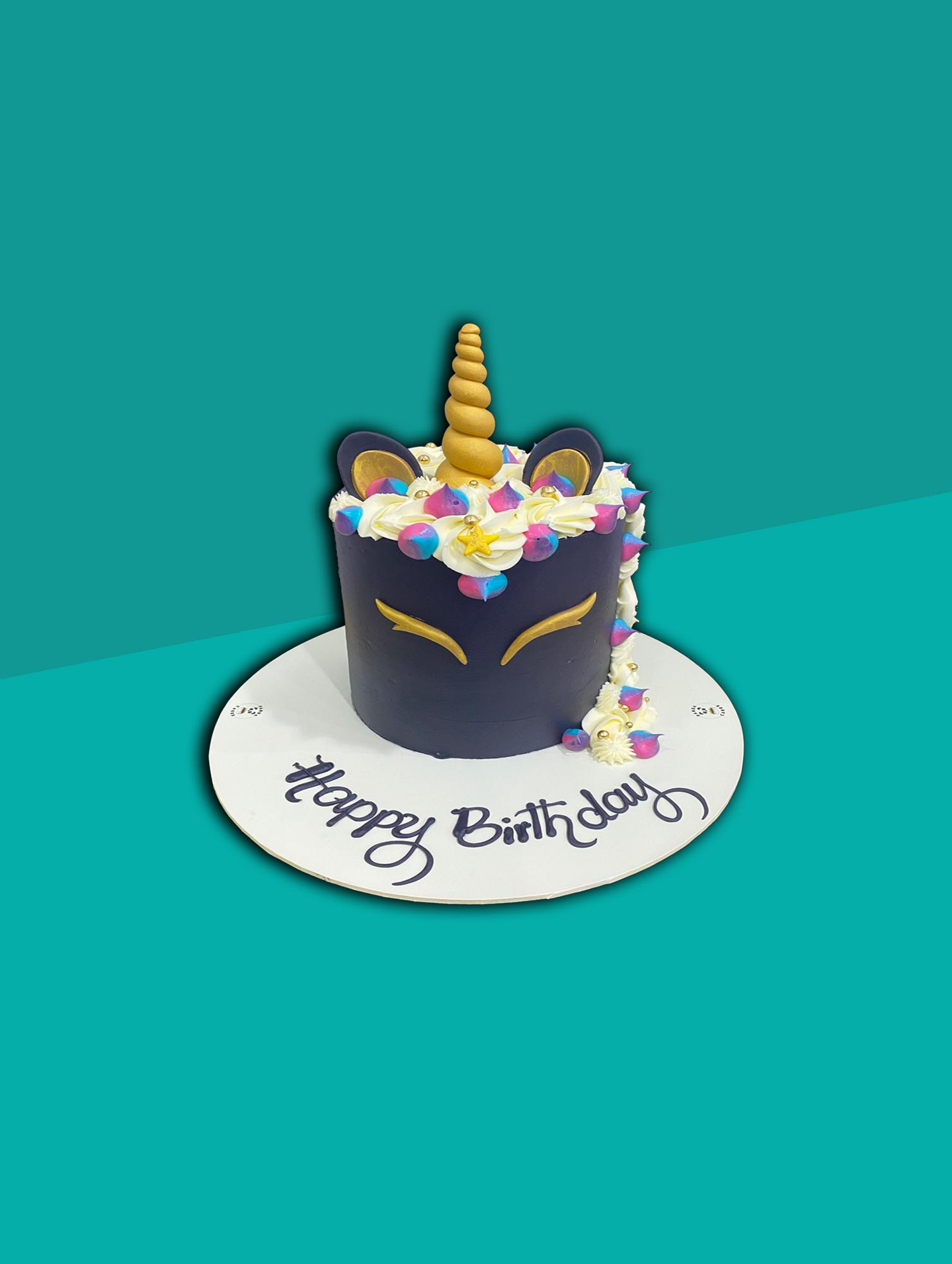Unicorn Black Cake