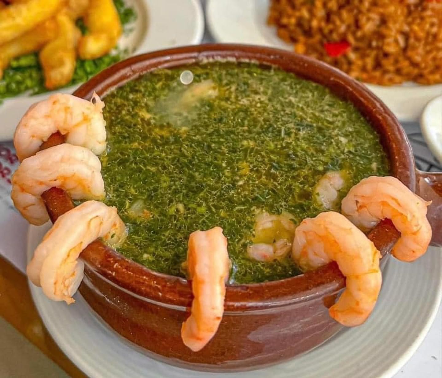 ملوخية بالجمبري