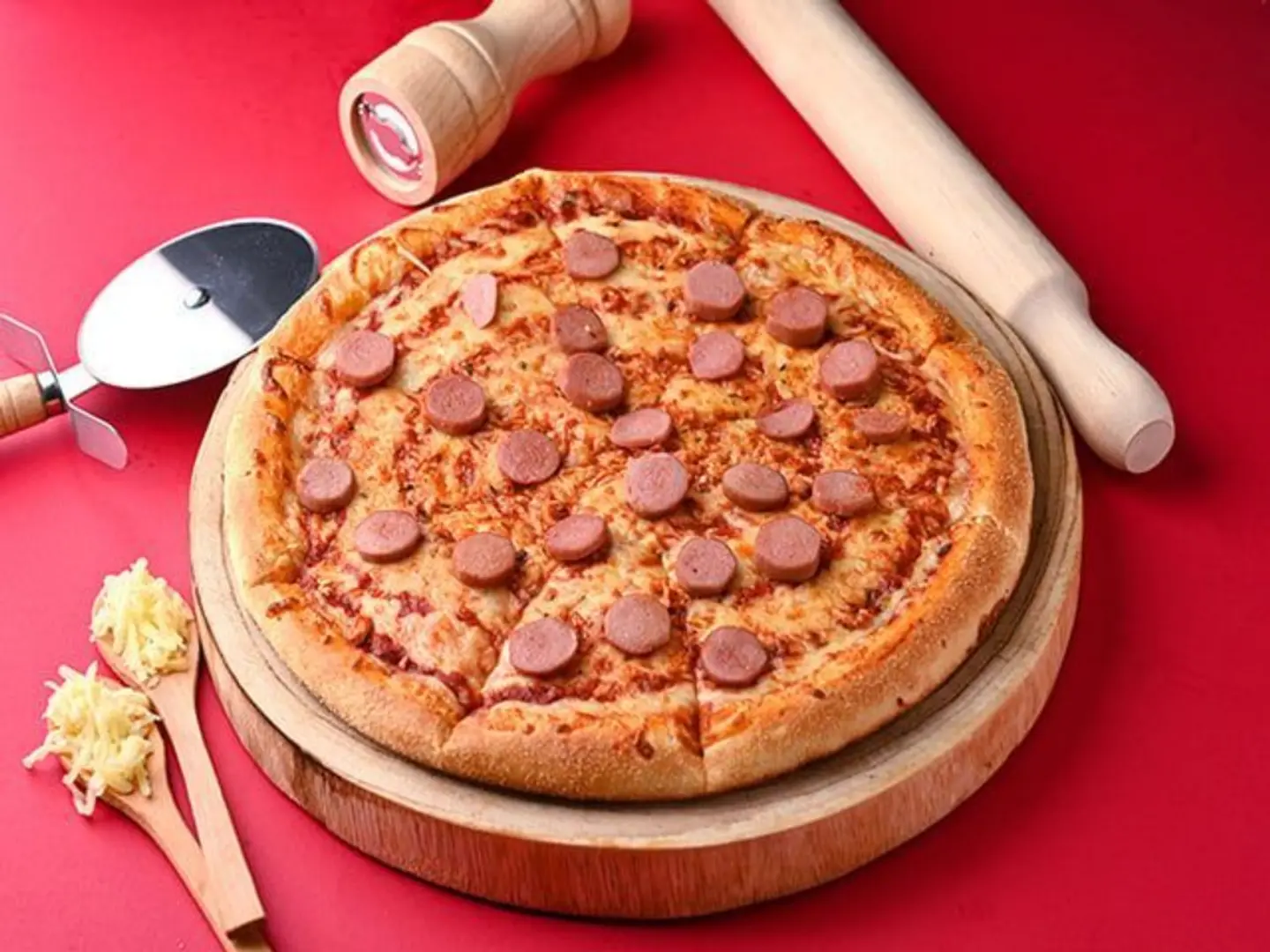 Pizza With Sausages