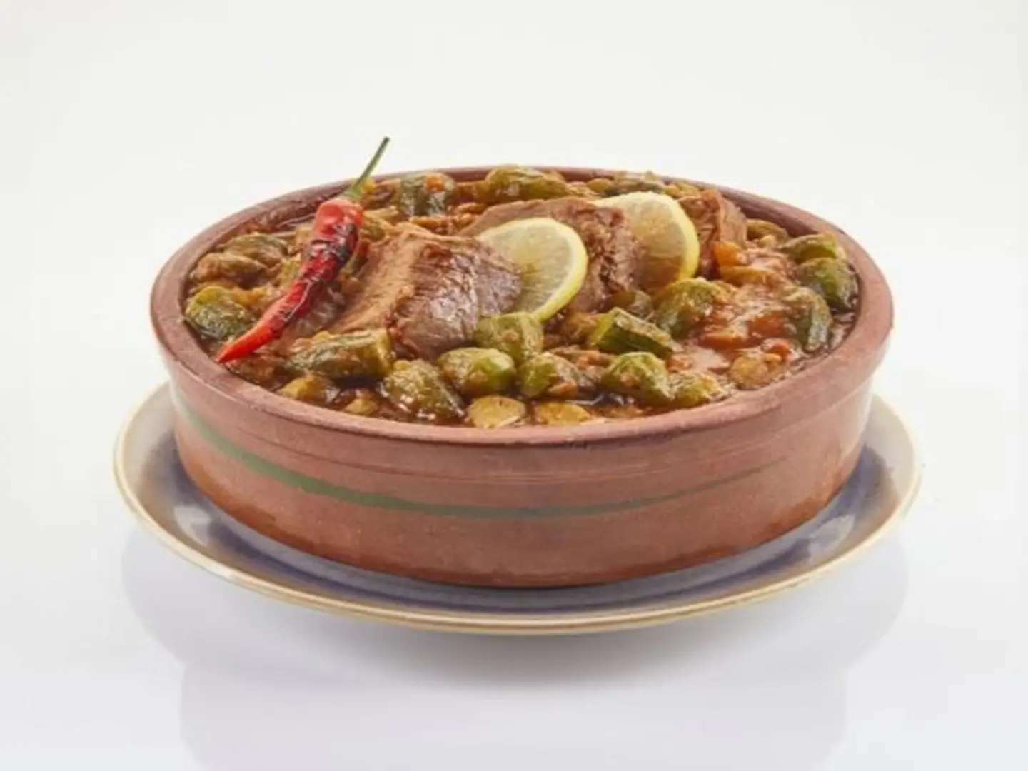 Okra And Meat Casserole