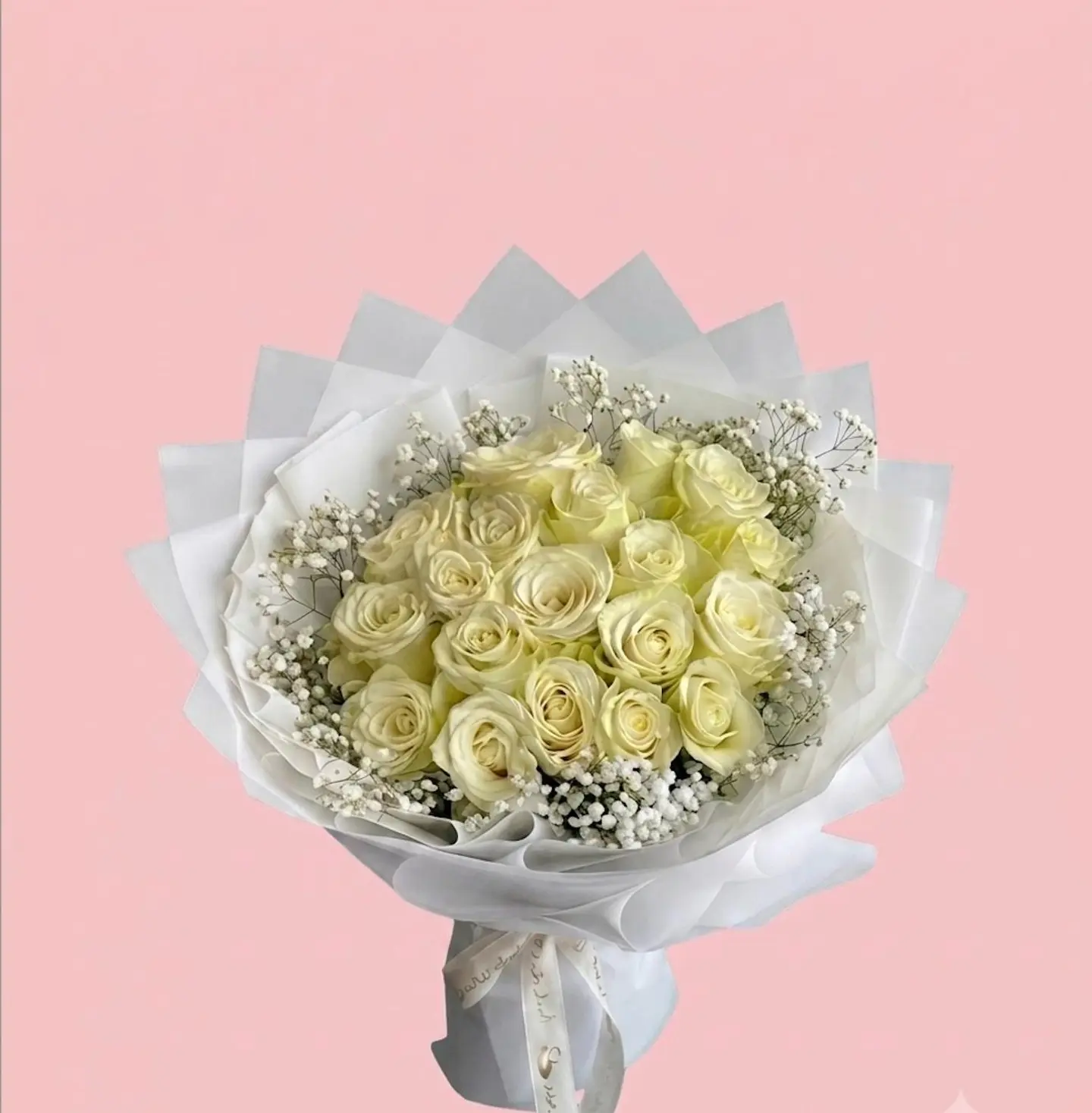 Soft White Roses Bouquet
