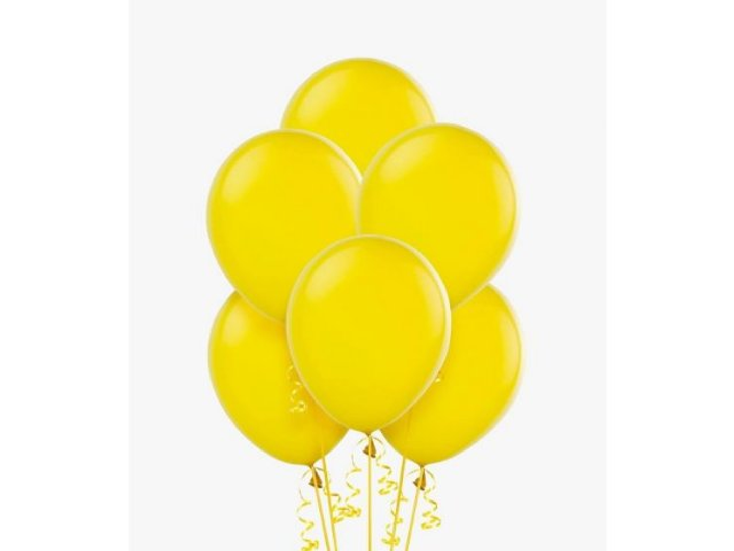 Yellow Helium Balloons Bouquet