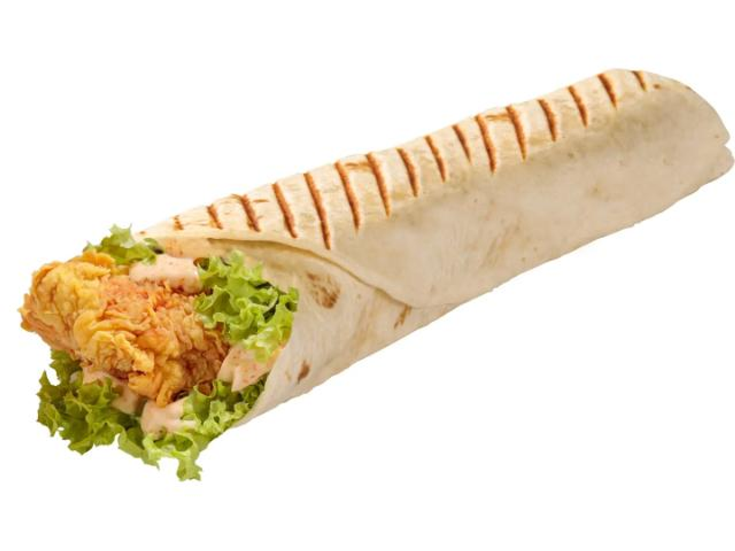 Crispy Chicken Wrap With Sriracha Sauce