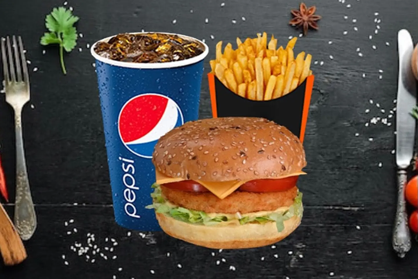 برجر دجاج جامبو وجبة