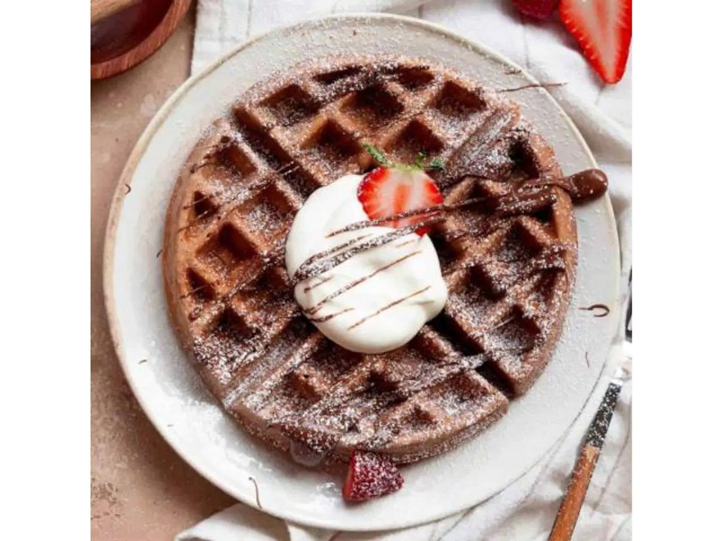 White Nutella Waffle