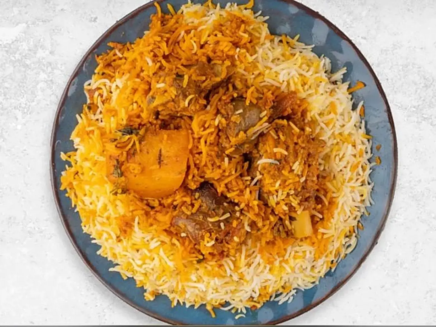 نص حبه زربيان مع نص دجاجه
