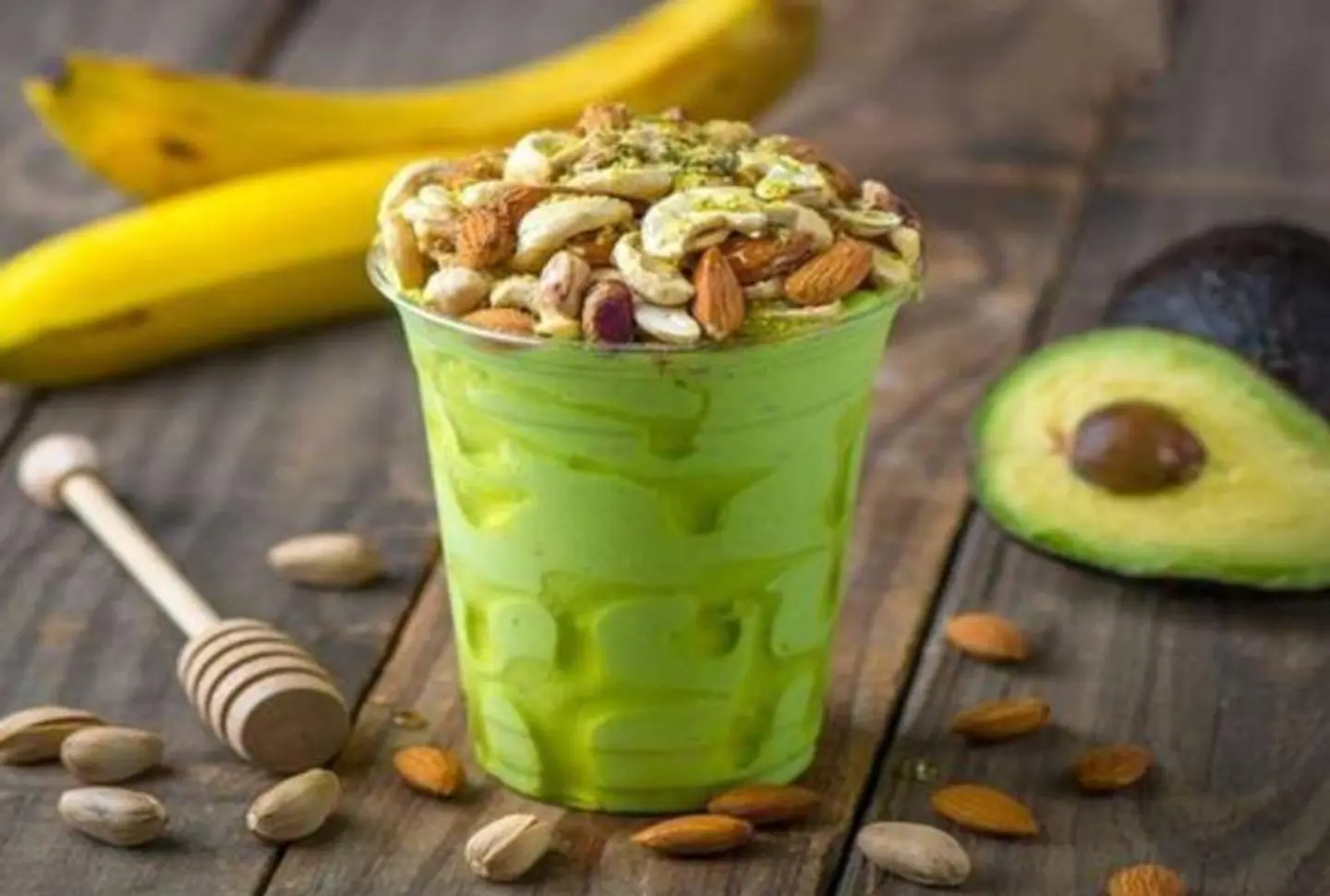 Avocado With Honey & Nuts