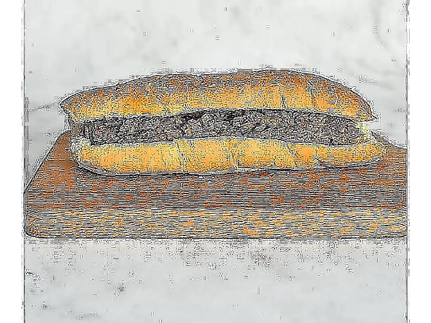 ساندوتش لحم مفروم بالجبن