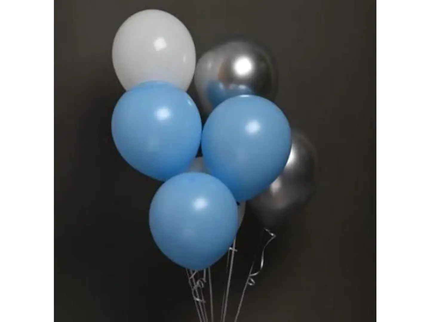 Plain Blue Balloon Set