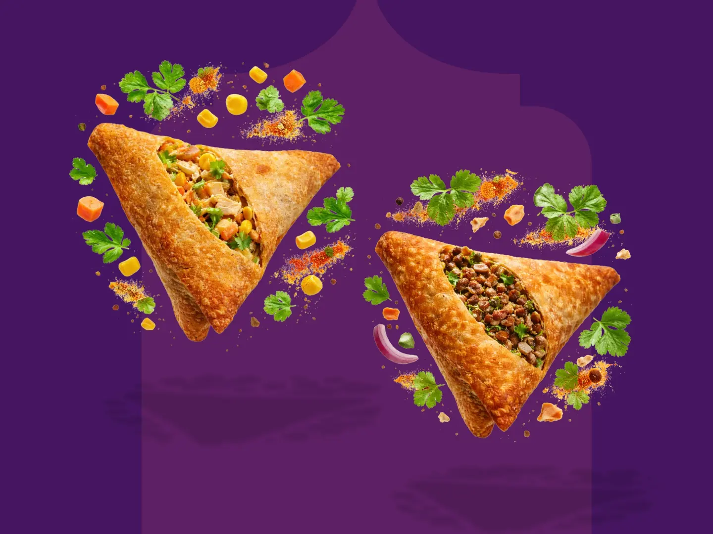 سمبوسة ماما لطيفة - سمبوسة دجاج 3 حبات