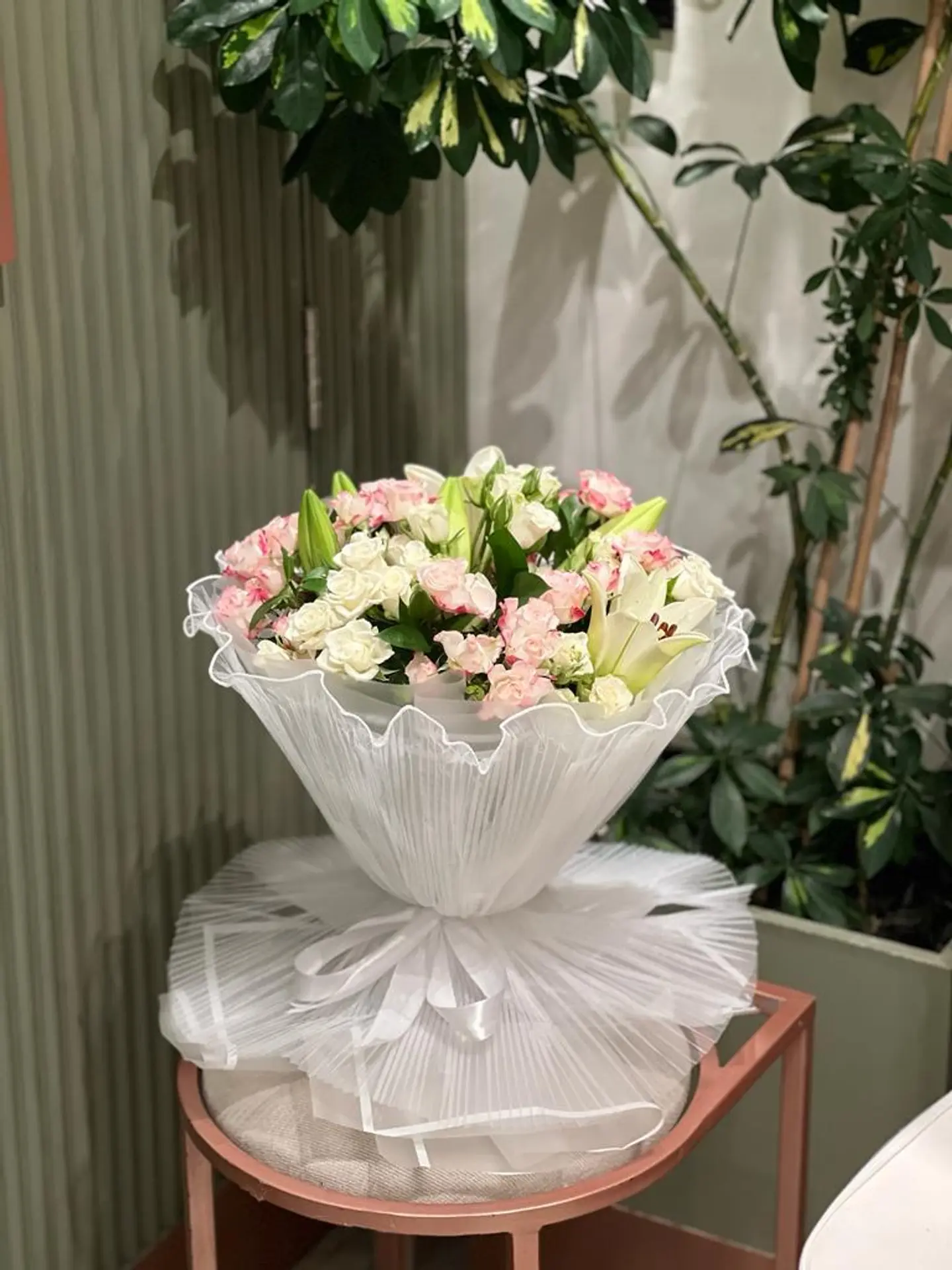 Baby Jory Bouquet With A Variety Of Natural Flowers