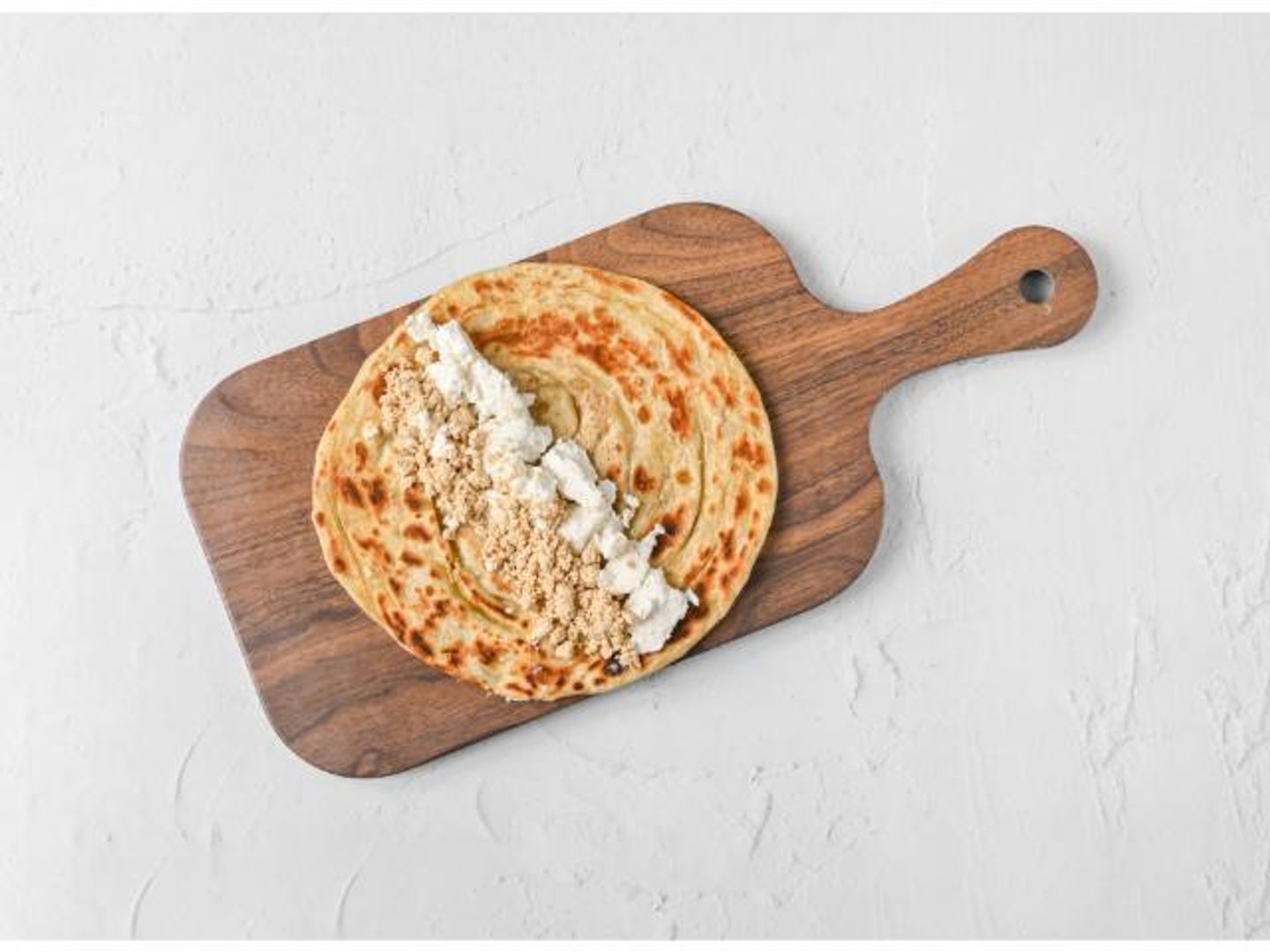 Chapati With Cheese And Halva