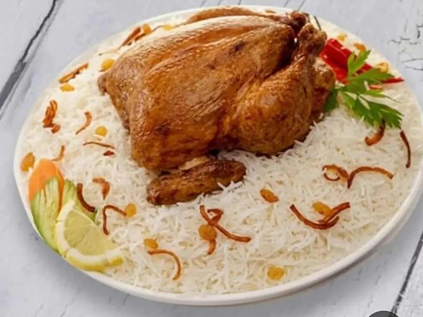 دجاجة شواية مع رز