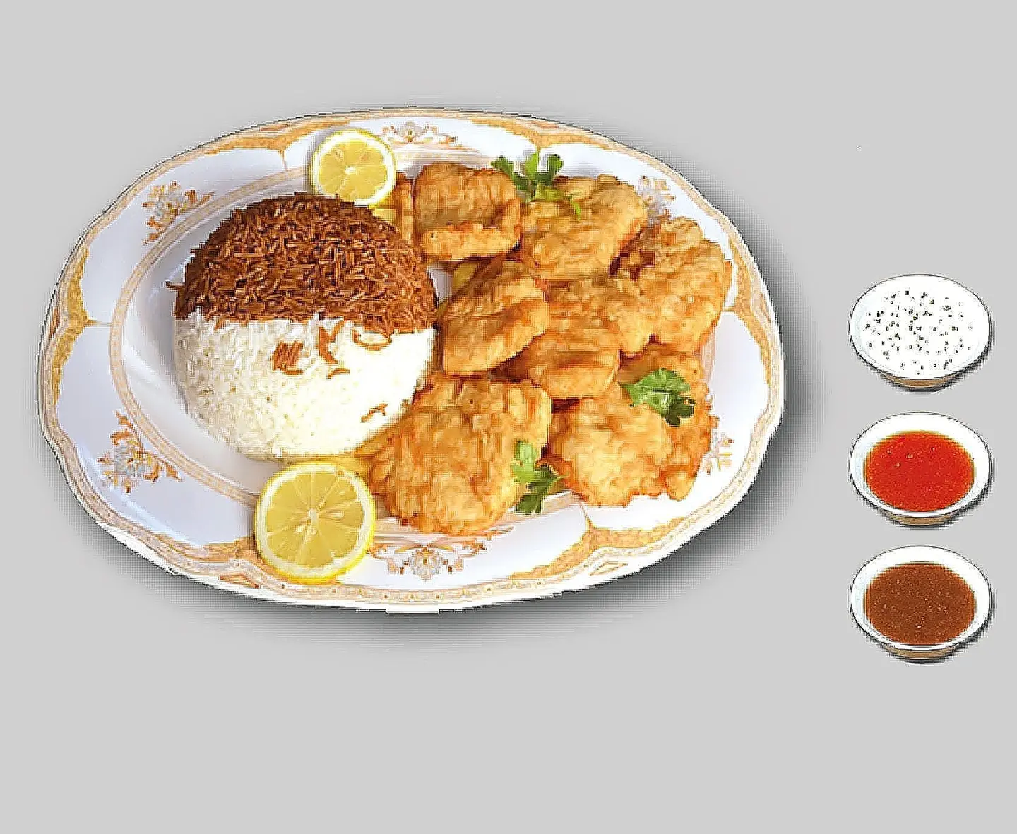 وجبة فيليه مع الارز