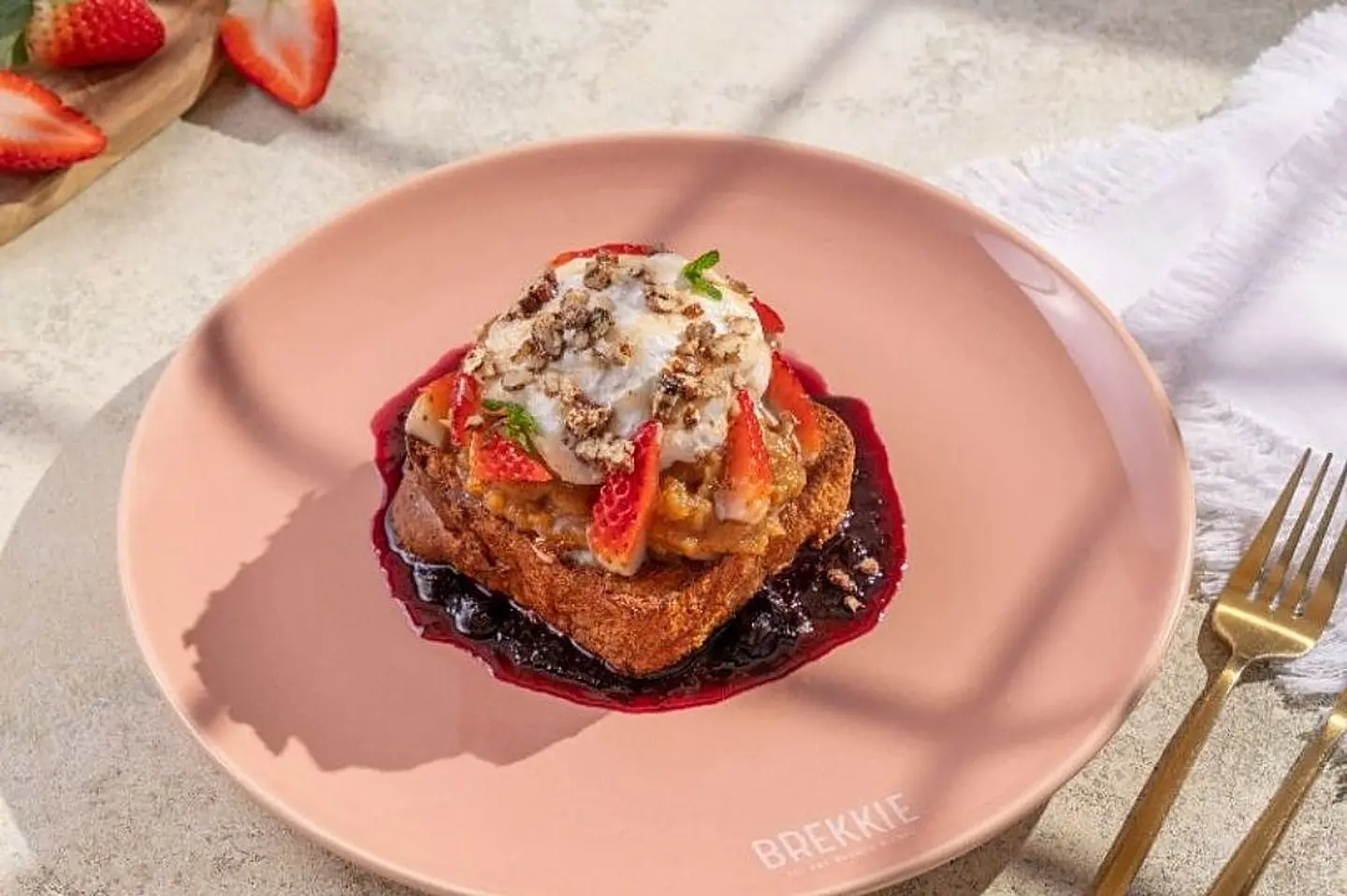 Banana With Caramel French Toast