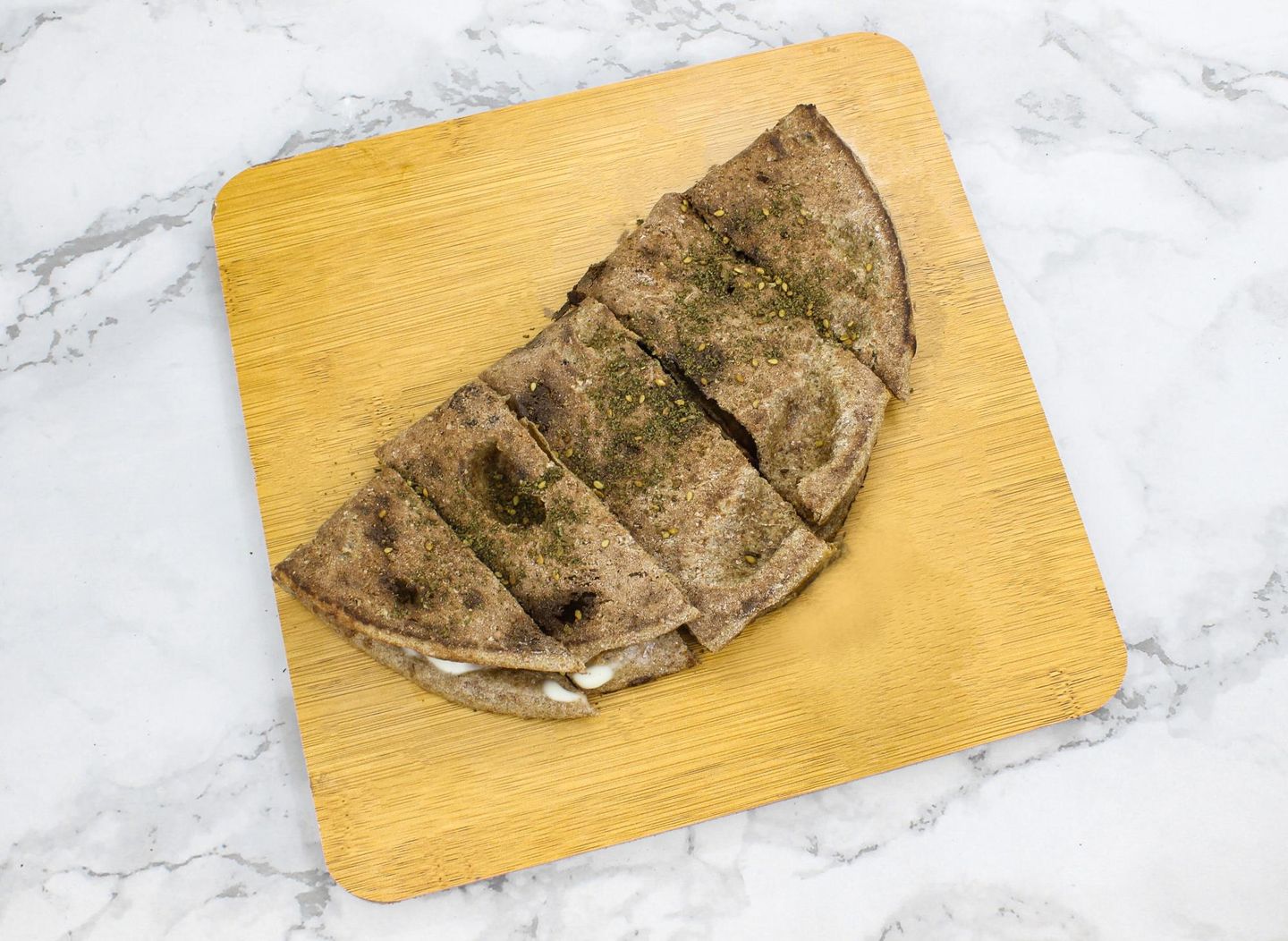 Mafouta With Labneh And Thyme