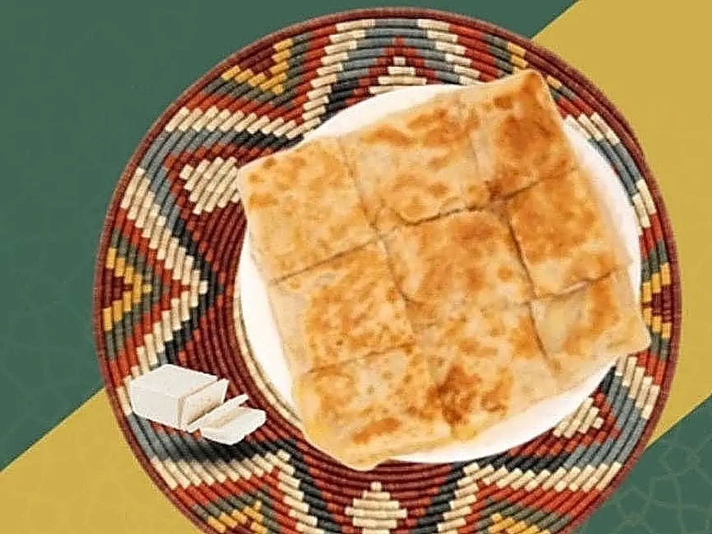 مطبق حلو جبنة